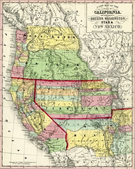 Map Of Oregon And California Maping Resources