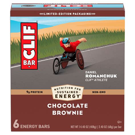 Clif Bar Chocolate Brownie Energy Bars 240 Oz 6 Count