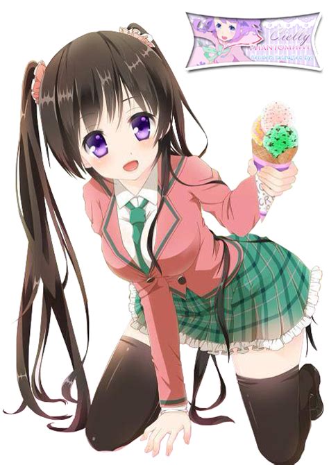 Anime Girl With Icecream Extracted Bycielly By Ciellyphantomhive On