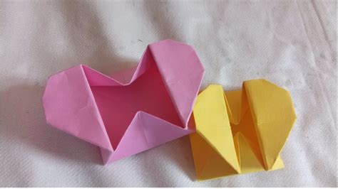 Diy Origami Heart Box And Envelope With Secret Message Pop Up Heart Box