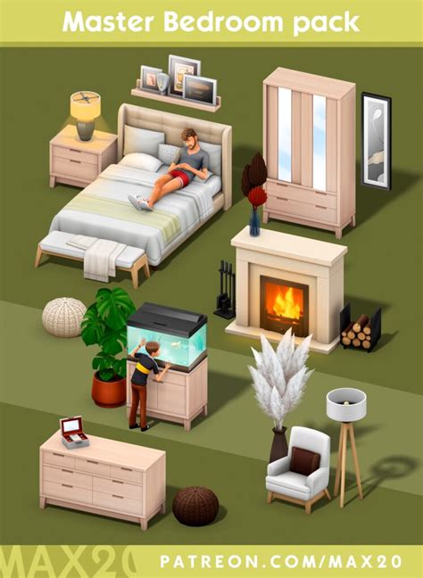 Sims 4 Cc Maxis Match Furniture Pack Tutor Suhu