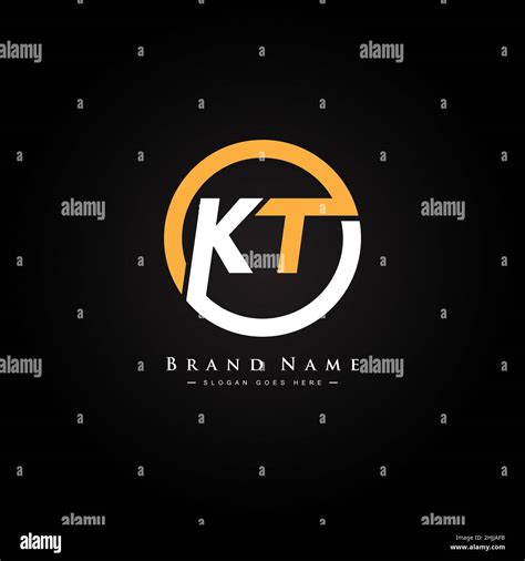 initial letter kt logo minimal business logo for alphabet k and t stock vector image and art alamy