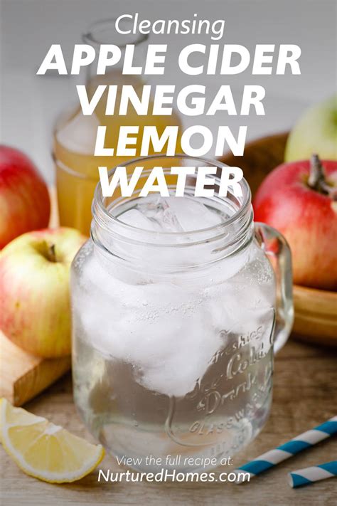 Apple Cider Vinegar Lemon Water Nurtured Homes