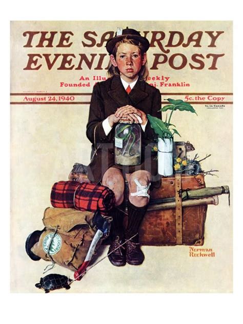 Home From Camp Saturday Evening Post Cover August 241940 Giclee