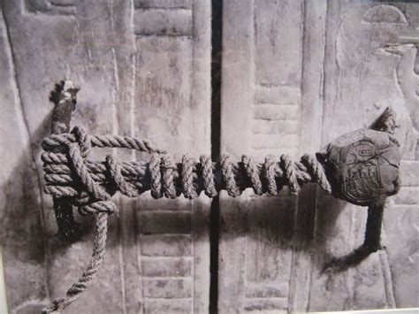 The Unbroken Seal On King Tutankhamuns Tomb 1922 This Was Actually A