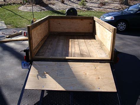 Build Wood Sided Utility Trailer How To Build A Amazing Diy
