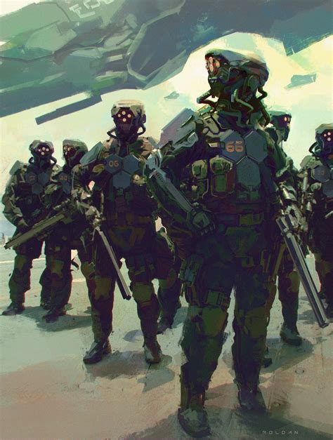 Sci Fi Soldiers Juan Pablo Roldan On Artstation At