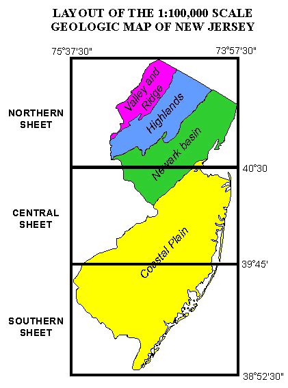 Njdep New Jersey Geological And Water Survey Geological Maps Of New