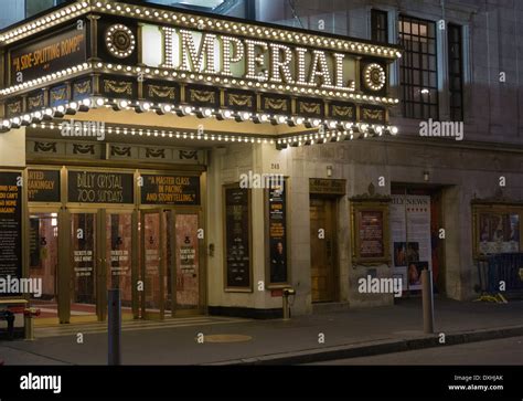 Broadway Imperial Theater Marquee Nyc Stock Photo Royalty Free Image