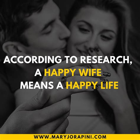 According To Research A Happy Wife Means A Happy Life