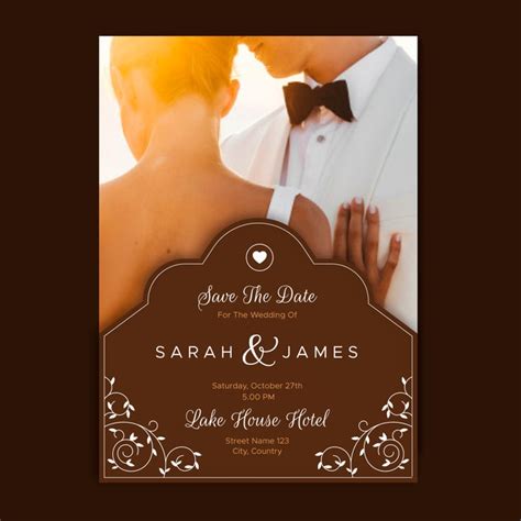 Publié le janvier 8, 2017 par admin. Modèle D'invitation De Mariage Avec Photo | Vecteur Gratuite