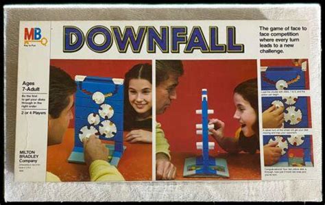 Vintage Milton Bradley Downfall Board Game 1979 2 4 Players 3827974161