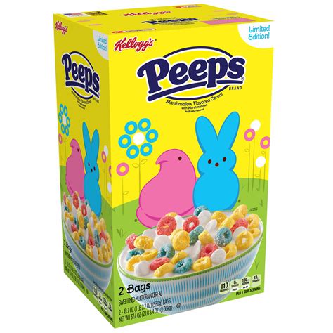 Kelloggs Peeps Cereal 2 Pk187 Oz
