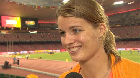 dafne schippers 200m gold medal interview iaaf world championships beijing 2015 youtube