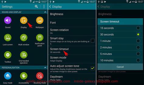 Inside Galaxy Samsung Galaxy S5 How To Adjust Screen Timeout In