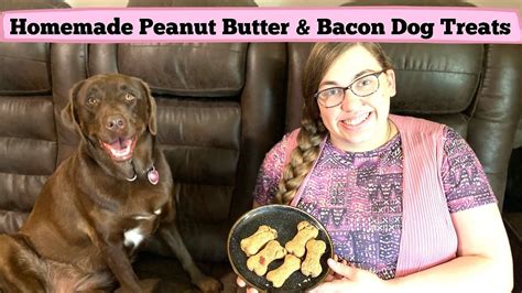 Homemade Peanut Butter And Bacon Dog Treat Recipe Youtube