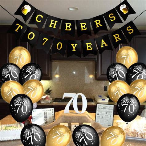 70th Birthday Balloon Kit 70th Birthday Partygirls Table Centre