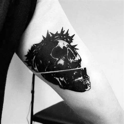 Tattoos head tattoos hawk tattoo tribal tattoo designs evil art dark tattoo hand tattoos ink tattoo goat. 50 Gothic Tattoos For Men - Dark Body Art Design Ideas