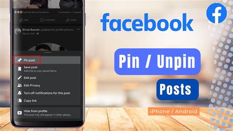 Pinunpin Any Post On Facebook 2022 On Phone Youtube