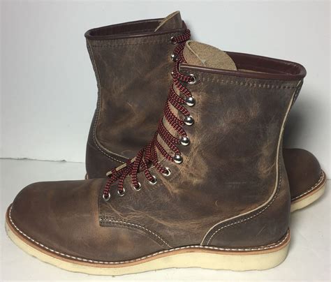 Red Wing Heritage 4563 Brown Leather Work Combat Boots Mens Size 13