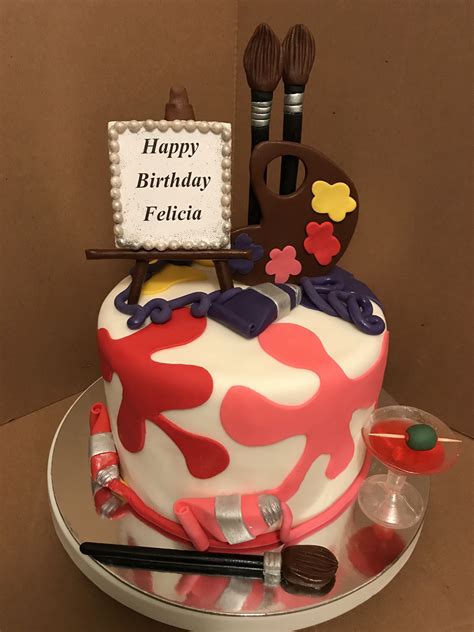 See full list on creativelybox.com Sip And Paint Theme Cake | Themed cakes, Paint themes ...