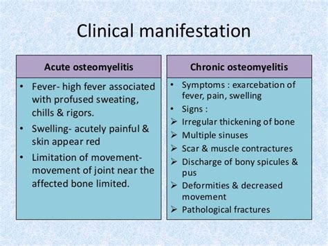 Osteomyelitis And Prosthetic Joint Infection