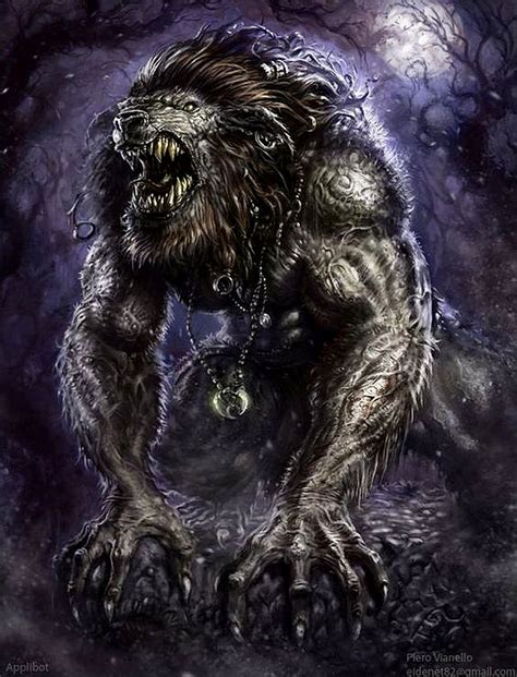 Pin By Jack Baldar On Fantasy Werewolf Art Mythical Creatures Art