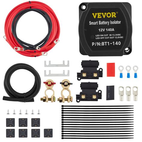Buy Vevor Split Charge Relay Kit 4mtr 12v Automatic Dual Battery