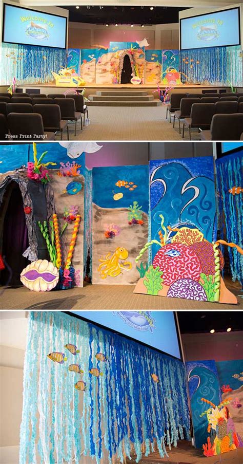 Amazing Under the Sea Decorations (VBS or Party) - Press Print Party!