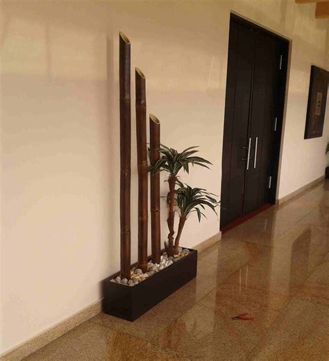 En este consejo de decoración vamos a realizar un centro para la terraza o el balcón con bambúes de la variedad fargesia y soleirolia en la. Maceta Jardinera en Fibra con Palo de Brasil ARTIFICIAL y ...