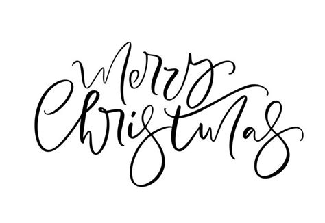 Joyeux Noël Calligraphie Dessinés à La Main Texte De Lettrage