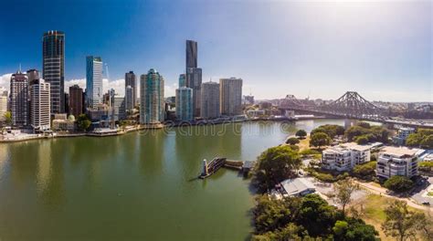 Brisbane Australia August 24 2019 Brisbane City With Cbd And Story
