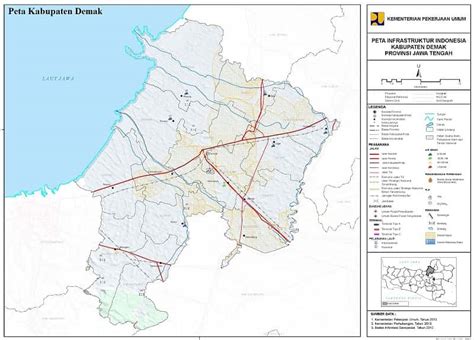 Peta Kabupaten Demak Terbaru Gambar Hd Lengkap Per Kecamatan
