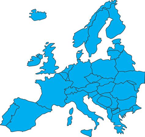 Europe Countries Map Free Vector Graphic On Pixabay
