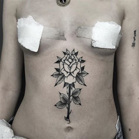Those who have served in the military. Traditional Sternum - Cloak and Dagger Tattoo Parlour London