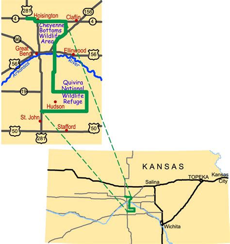 Kansas Wetlands And Wildlife National Scenic Byway Maps