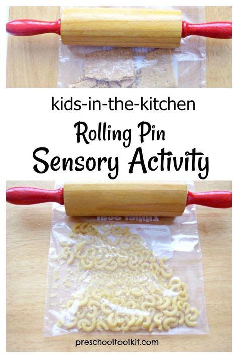 Kids In The Kitchen Rolling Pin Activity Sensory Activities Toddler