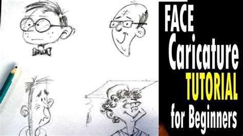 How To Draw A Caricature Character Nerd Geek Professional Fast And Easy