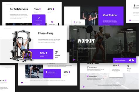 Gym And Fitness Powerpoint 370869 Presentation Templates Design Bundles