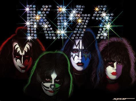 Alguns dos personagens presentes no pack. Free Rock Band Kiss Wallpapers - WallpaperSafari