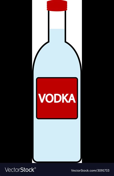 Vodka Bottle Icon Royalty Free Vector Image Vectorstock