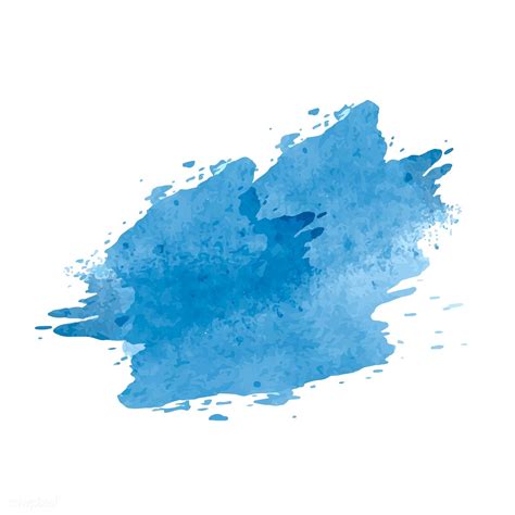 Download Premium Vector Of Blue Artistic Watercolor Splatter Vector