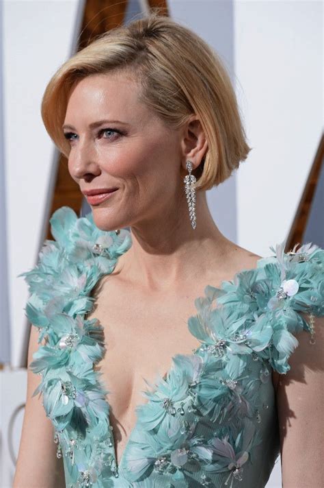 Breaking Hair News Cate Blanchett Debuts Chic New Bob At 2016 Academy Awards Breaking Hair