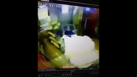 elevator crashes right when woman exits youtube