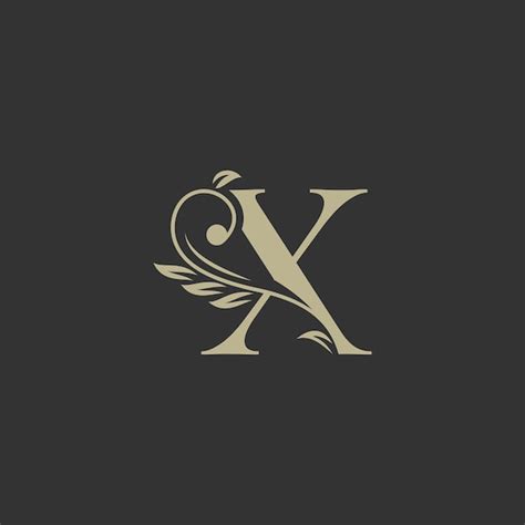 Premium Vector Letter X Nature Leaves Logo