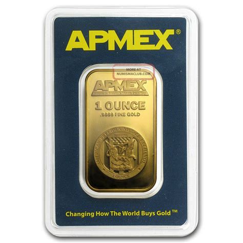Apmex 1 Oz Gold Bar 9999au