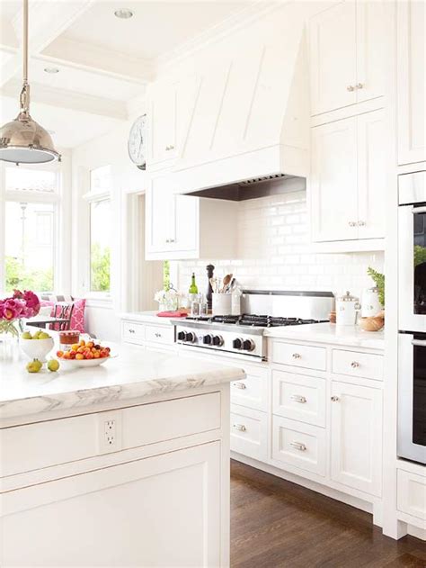 11 fresh kitchen backsplash ideas for white cabinets march 5, 2020. All White Kitchen - Transitional - kitchen - BHG