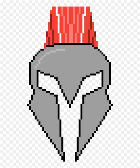 Spartan Helmet Pixel Art