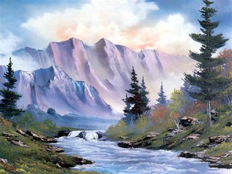 Bob Ross Csg044 Bubbling Mountain Brook картина — Боб Росс