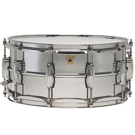 Ludwig Chrome Supra Phonic Snare Drum 65x14 Inch Lm402